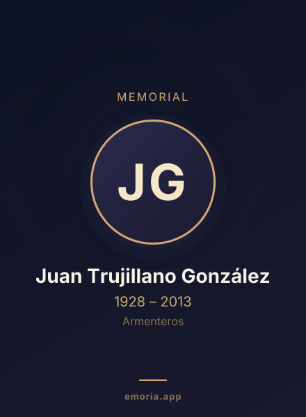 Memorial portrait of Juan Trujillano González