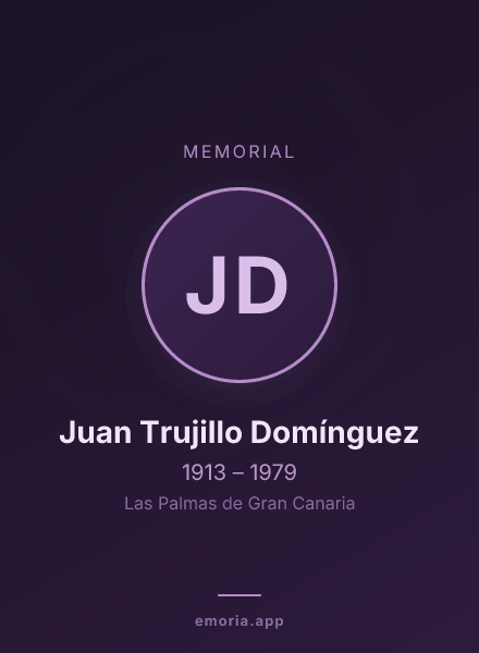 Memorial portrait of Juan Trujillo Domínguez