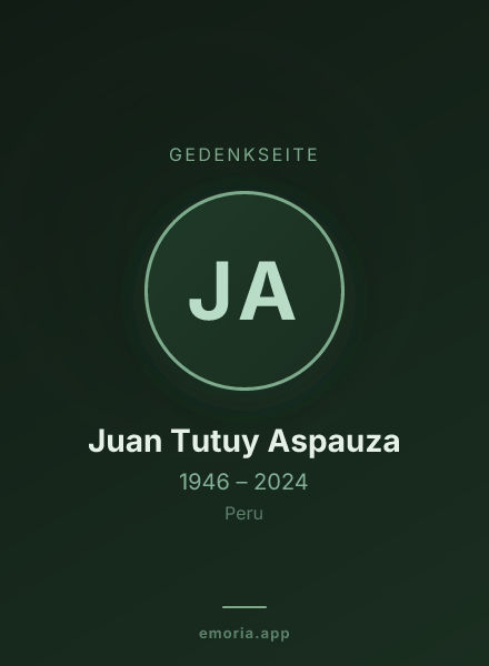 Gedenkportrait von Juan Tutuy Aspauza