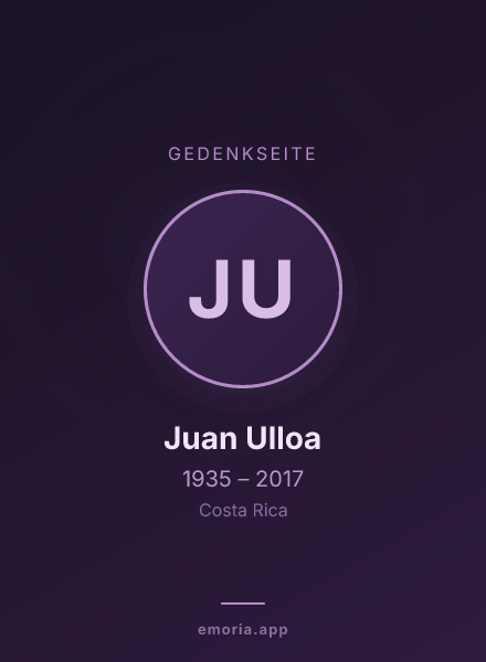 Gedenkportrait von Juan Ulloa