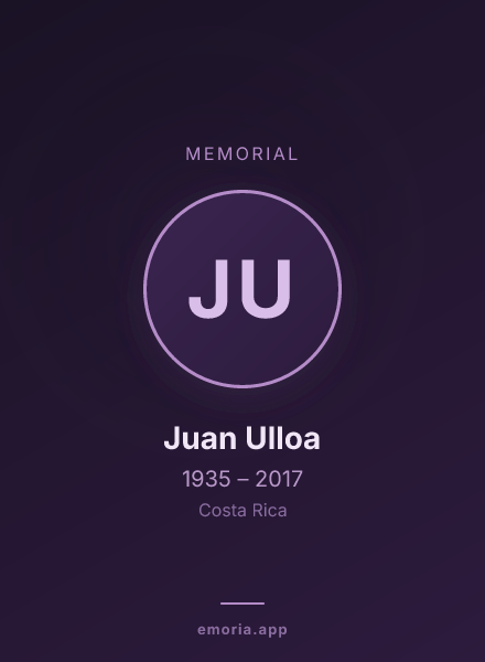 Memorial portrait of Juan Ulloa
