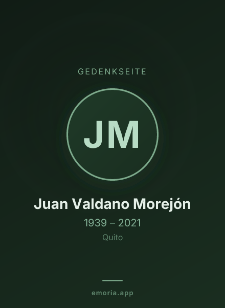 Gedenkportrait von Juan Valdano Morejón