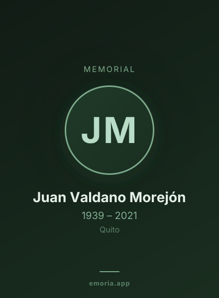 Memorial portrait of Juan Valdano Morejón