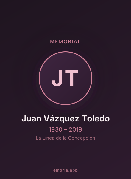 Memorial portrait of Juan Vázquez Toledo