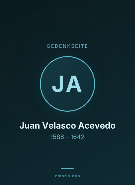 Gedenkportrait von Juan Velasco Acevedo
