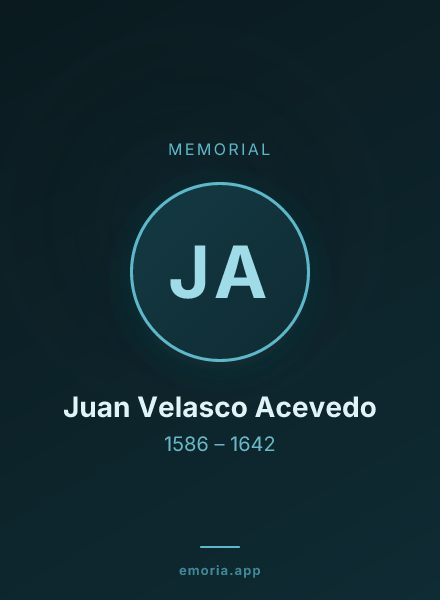Memorial portrait of Juan Velasco Acevedo