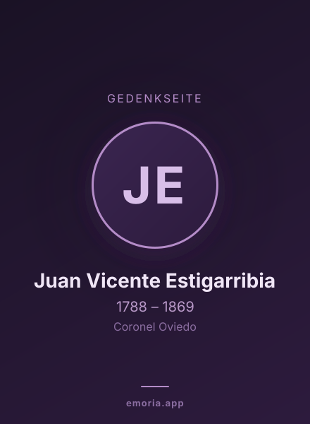 Gedenkportrait von Juan Vicente Estigarribia