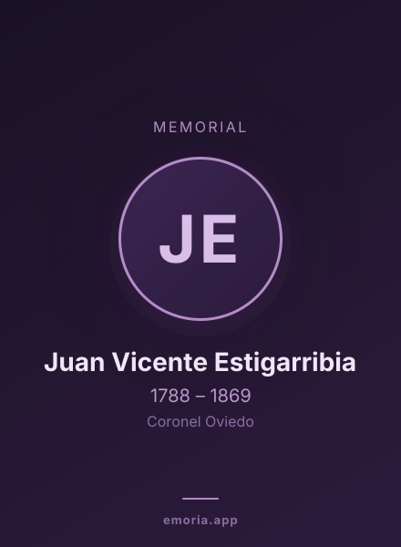Memorial portrait of Juan Vicente Estigarribia