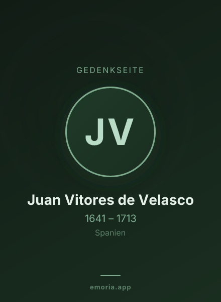Gedenkportrait von Juan Vitores de Velasco