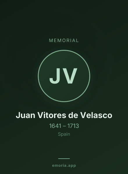 Memorial portrait of Juan Vitores de Velasco