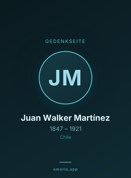 Gedenkportrait von Juan Walker Martínez