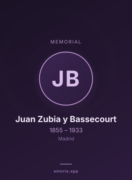 Memorial portrait of Juan Zubia y Bassecourt
