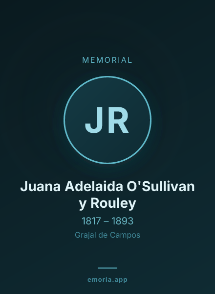 Memorial portrait of Juana Adelaida O'Sullivan y Rouley