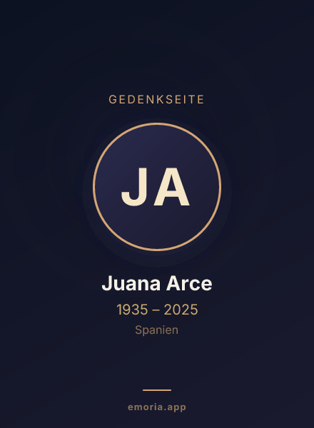Gedenkportrait von Juana Arce