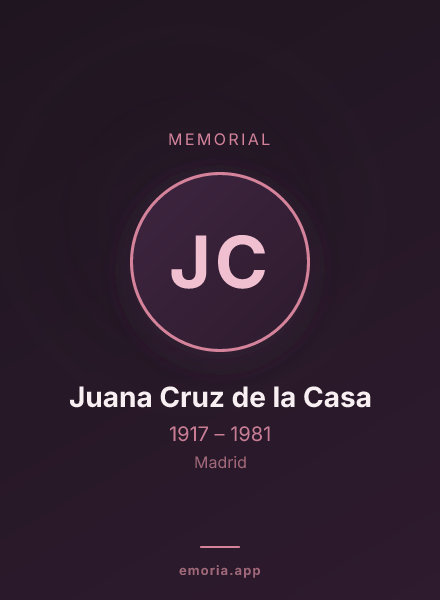 Memorial portrait of Juana Cruz de la Casa
