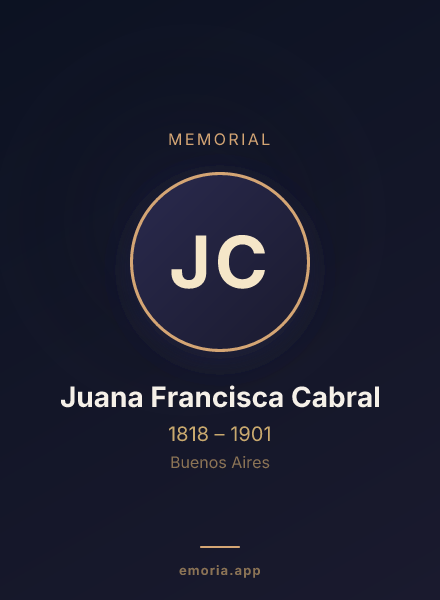 Memorial portrait of Juana Francisca Cabral