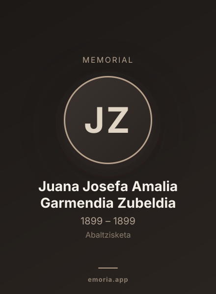 Memorial portrait of Juana Josefa Amalia Garmendia Zubeldia