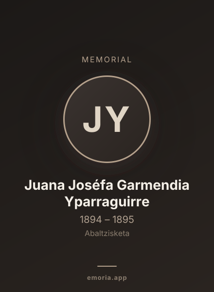 Memorial portrait of Juana Joséfa Garmendia Yparraguirre