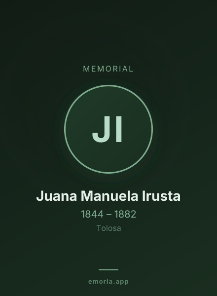 Memorial portrait of Juana Manuela Irusta
