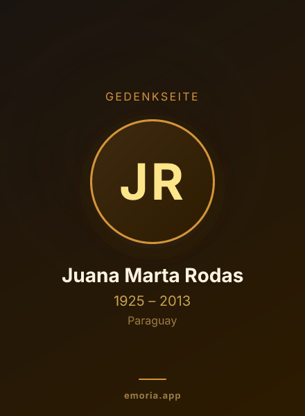 Gedenkportrait von Juana Marta Rodas