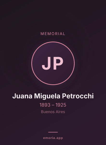 Memorial portrait of Juana Miguela Petrocchi