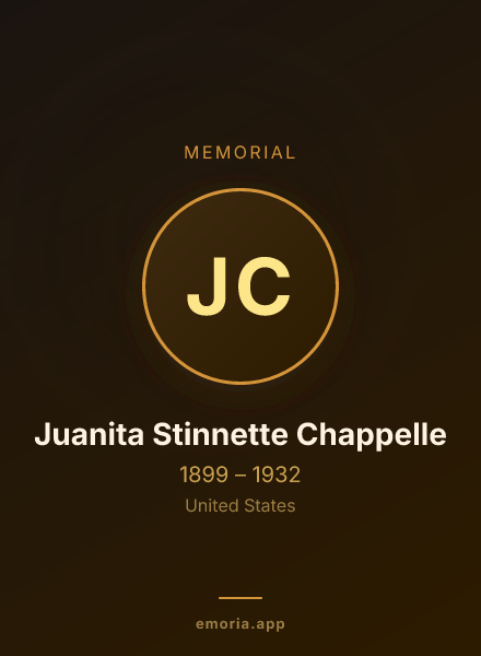 Memorial portrait of Juanita Stinnette Chappelle