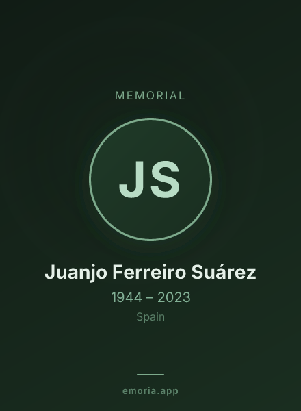 Memorial portrait of Juanjo Ferreiro Suárez