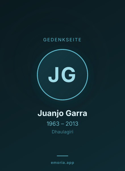 Gedenkportrait von Juanjo Garra