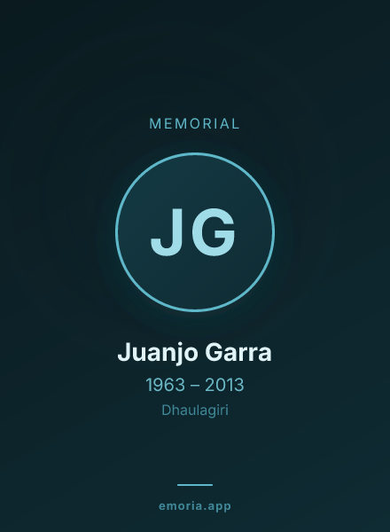 Memorial portrait of Juanjo Garra