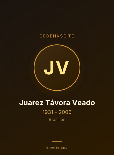 Gedenkportrait von Juarez Távora Veado