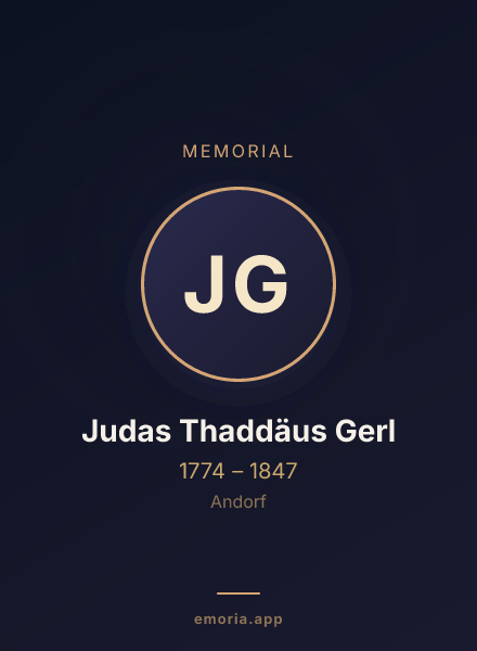 Memorial portrait of Judas Thaddäus Gerl
