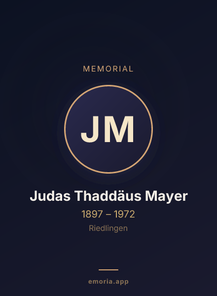 Memorial portrait of Judas Thaddäus Mayer