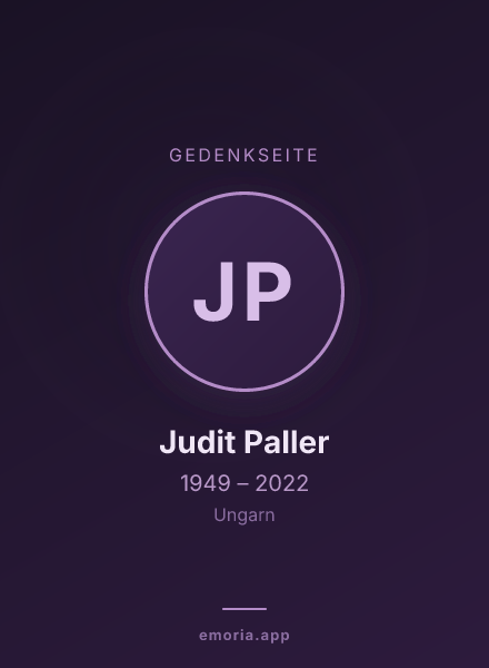 Gedenkportrait von Judit Paller