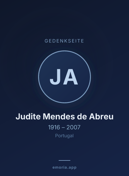 Gedenkportrait von Judite Mendes de Abreu