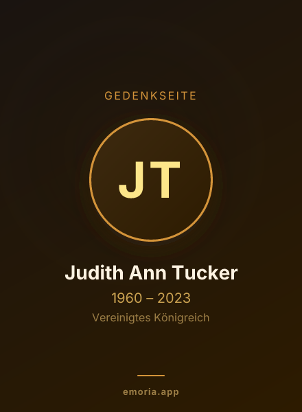 Gedenkportrait von Judith Ann Tucker