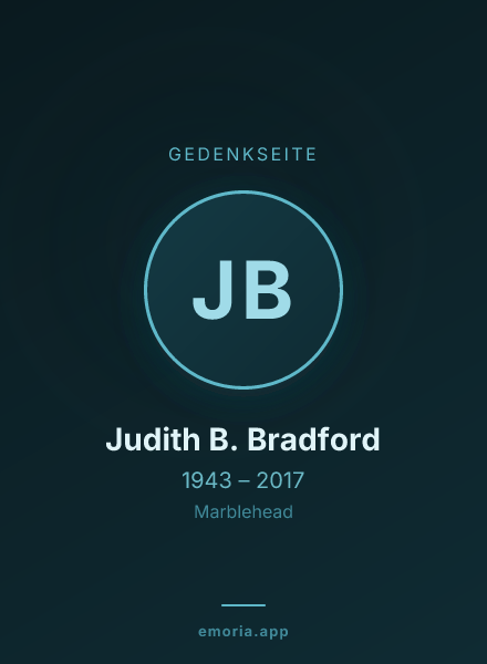 Gedenkportrait von Judith B. Bradford