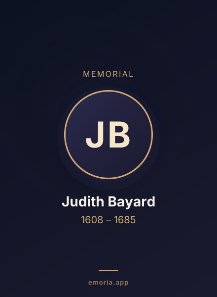 Memorial portrait of Judith Bayard
