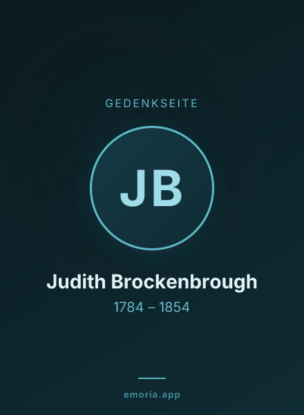 Gedenkportrait von Judith Brockenbrough