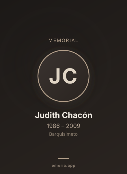 Memorial portrait of Judith Chacón