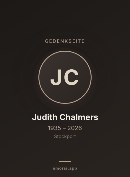 Gedenkportrait von Judith Chalmers