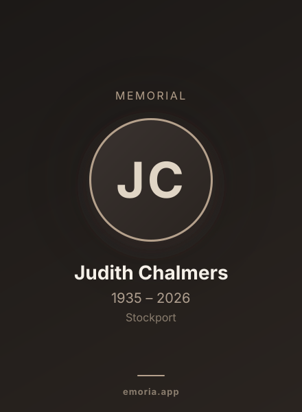Memorial portrait of Judith Chalmers