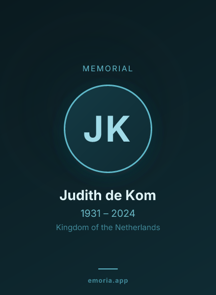 Memorial portrait of Judith de Kom