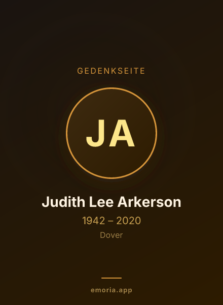 Gedenkportrait von Judith Lee Arkerson