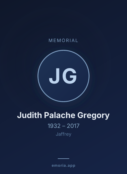 Memorial portrait of Judith Palache Gregory