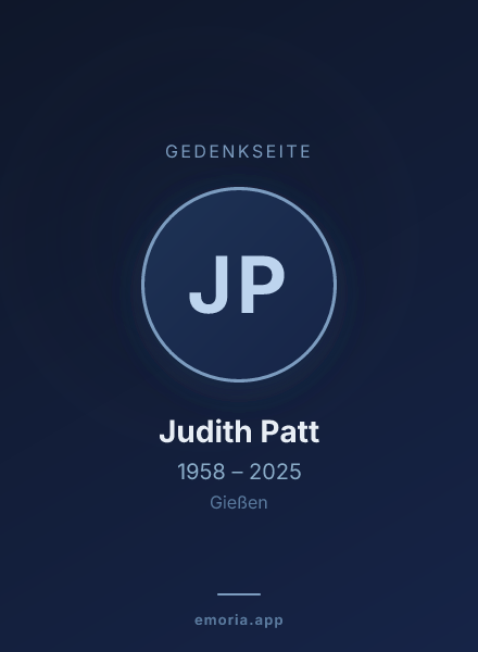 Gedenkportrait von Judith Patt