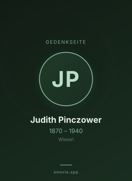 Gedenkportrait von Judith Pinczower