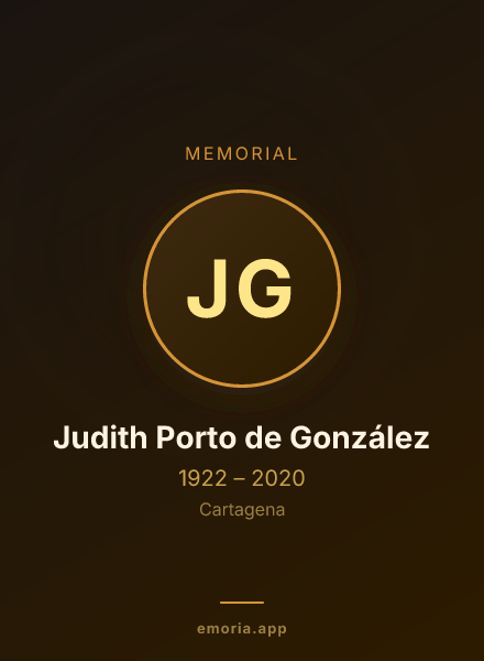Memorial portrait of Judith Porto de González