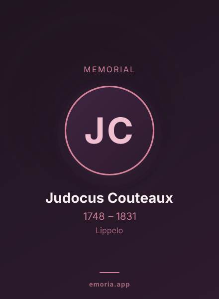 Memorial portrait of Judocus Couteaux
