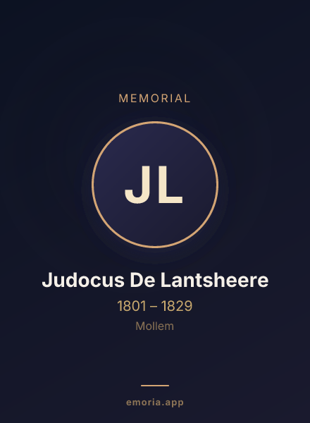 Memorial portrait of Judocus De Lantsheere