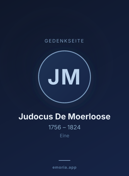 Gedenkportrait von Judocus De Moerloose